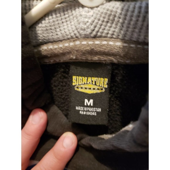 St Paul Saints Medium Black Heavyweight Hooded Pull Over Sweatshirt - Picture 5 of 6